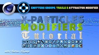 CINEMA 4DXParticles Emitter GroupsAttractor tutorial [upl. by Ahsital]