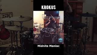 Krokus  Midnite Maniac shorts krokus 80s midnitemaniac drumcover hairrock rolanddrums [upl. by Selig]