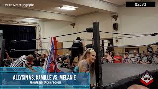 Kamille Brickhouse vs Allysin Kay vs Melanie Cruise WPW Action Ep1044 [upl. by Valaria996]