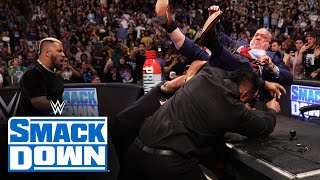 FULL SEGMENT The Bloodline attack Paul Heyman SmackDown highlights June 28 2024 [upl. by Fabrienne]