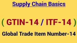 GTIN14  ITF14  Barcode Standards [upl. by Ynaffad]