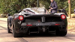 Ferrari LaFerrari Aperta  LOUD Revs amp Engine Sounds [upl. by Atinhoj]