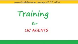 Training for lic agents [upl. by Kciredohr]