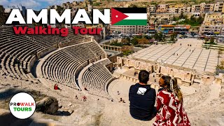 Amman Jordan Walking Tour  4K  with Captions [upl. by Xuaegram899]