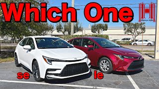 2024 Toyota Corolla Se or Le Which One is Better All Specs amp Test Drive [upl. by Norvin]