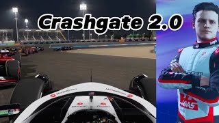 CRASHGATE 20 ep 1 driver Carrer mode Bahrain Grand Prix [upl. by Ardnasal245]