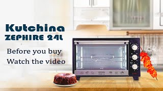 Kutchina 24Litre ZEPHIRE 24L Oven Toaster Grill Unboxing amp Review [upl. by Narba]