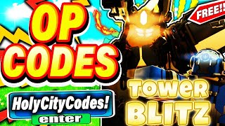 All Secret Tower Blitz Codes 2023  Codes for Tower Blitz 2023  Roblox Code [upl. by Einnus]