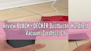 Review BLACKDECKER Dustbuster Handheld Vacuum Cordless Chili Red HLVA320J26 [upl. by Alolomo58]