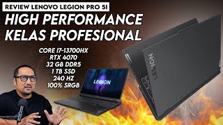 Laptop Serba Bisa Super Kencang Kelas Profesional Review Lenovo Legion Pro 5i 16IRX8 [upl. by Allys]