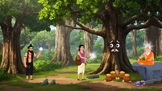 चार रूपये का तकदीर 2  char rupye ka takdir 2 hindi story  Hindi cartoon moral story New kahaniya [upl. by Ynaitirb]