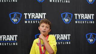 Carter Marsh  Bison Open Champion 12U 76 Firebird Wrestling [upl. by Anilehs]