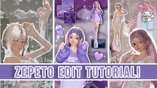 How to make Aesthetic ZEPETO Edits✨ Tutorial  EASY  SIMPLE 🩷😉 [upl. by Metzger]