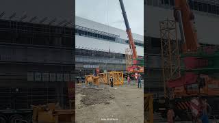 Tower crane demolition work งานยกlifting crane tower safety towercrane เครน ทาวเวอร์ [upl. by Fechter]