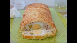 PASTEL DE POLLO en hojaldre una receta muy fácil para las ocasiones especiales [upl. by Ahsitniuq]