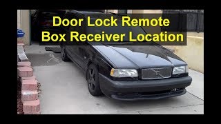 Volvo 850 door wireless remote receiver box location  VOTD [upl. by Eelrebma]