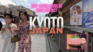 Best Steak in Kyoto Japan Gion Geisha District [upl. by Oicneserc]