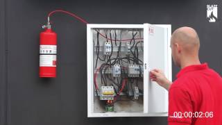 BlazeCut Electrical Cabinet C Series Fire Suppression System [upl. by Bela]