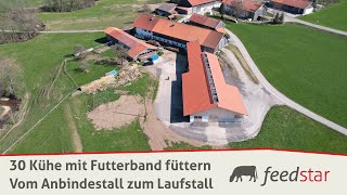 Betrieb Erhard in Oberbayern  Platzsparendes Futterband ermöglicht Anbau für Milchvieh [upl. by Timothy]