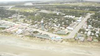 Tybee Island GAHurricane Matthew Damage US Coast Guard Flight [upl. by Mignon]