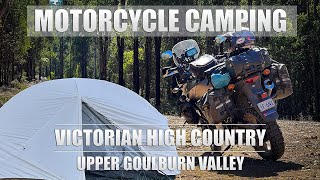 Solo Motorcycle Camping in High Country Victoria  Upper Goulburn Valley [upl. by Langley]