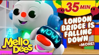 London Bridge Is Falling Down amp More  Mellodees Kids Songs amp Nursery Rhymes  SingALong [upl. by Ariew]