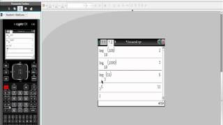 Using Your TiNspire CAS CX With Logarithms and Solving [upl. by Etteuqal898]