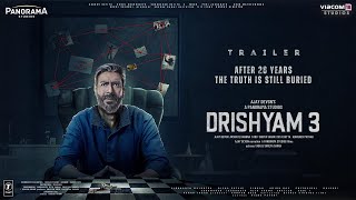 Drishyam 3  Trailer  Ajay Devgn  Tabu Shriya Saran Akshaye KhannaSaurabh Shukla Ishita Dutta [upl. by Horwitz]