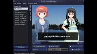 Revised v01 Screencast A visual editor for RenPy [upl. by Oakes]