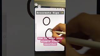 procreate tips ✨how to Draw smooth lines in procreate  procreate procreatetips procreatebrushes [upl. by Nuzzi]