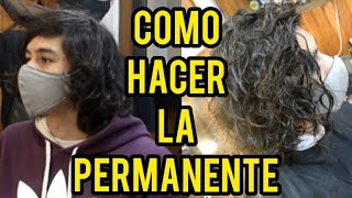 COMO HACER PERMANENTE RIZOS RULOS PARA HOMBRE MOLDEADOR PELUQUERIA BARBERIA TUTORIAL EN ESPAÑOL 2021 [upl. by Haig634]