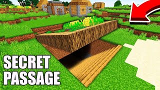 How to BUILD SUPER SECRET PASSAGE in FARMLAND in Minecraft ？ FARMLAND TUNNEL  CURSED passage [upl. by Rhoades]