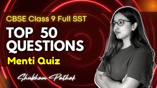 Class 9 Term 1 MCQs  Top 50 MCQS  Class 9 SST Full Syllabus Revision  Menti Quiz  Shubham Pathak [upl. by Fokos247]