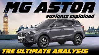 MG Astor Petrol Variants Explained  Sprint Shine Select Sharp Pro Savvy Pro [upl. by Innos144]