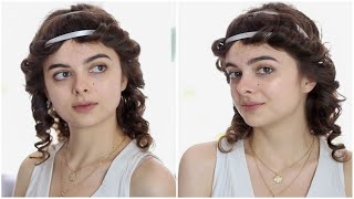 Ancient Greek Bound Hairstyle  500 BC Hair Tutorial [upl. by Platas]