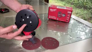 Milwaukee Electric Tools 2648 21 M18 Random Orbit Sander Kit Review [upl. by Yriek]