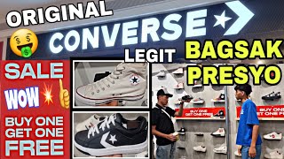 CONVERSE BUY 1 GET 1 FREE SHOESAPPARELBAGSSLIDE at may 30 saleConverse Greenhills [upl. by Hovey]