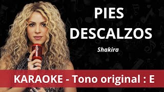 Pies descalzos  Shakira  Karaoke instrumental [upl. by Assirek]