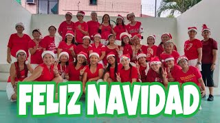 FELIZ NAVIDAD  Dance Workout with Awrabelles [upl. by Boonie231]