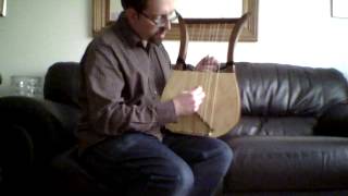 The Sound of 3000 Year Old Lyre Strings 2 of 5 [upl. by Ahsitul]