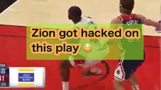 Zion got hacked on this play 😳 [upl. by Iccir114]