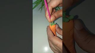 Carrot clay 🥕clayart popular shorts গাজর । 🥕 superclay [upl. by Nipsirc]