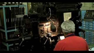 linotype operation and magazine change at The International Printing Museum in Carson California [upl. by Fay583]