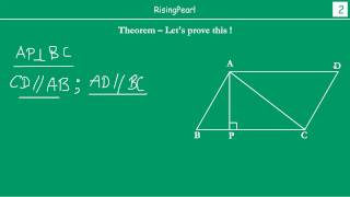 Area of a triangle is half the product of base and corresponding height Theorem and Proof [upl. by Karylin]