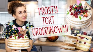 Prosty TORT urodzinowy z owocami Zobacz jak przygotować perfekcyjny biszkopt Z nami Ci się uda [upl. by Greenwood]