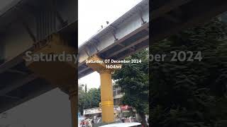 workers underconstruction site skywalk MahatmaGandhiroad BorivaliEast Mumbai [upl. by Mayer599]