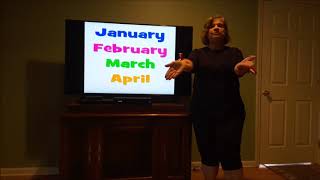 Macarena Months of the Year with Mrs Gonto 4192020 [upl. by Pedersen748]