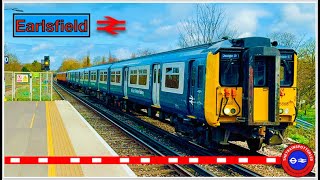 Trains at Earlsfield Station  SWML 18032024 [upl. by Ahsoym643]