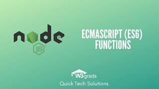 Nodejs ECMA Script 6 Functions  ES6 Functions Nodejs Tutorial Series [upl. by Imled573]