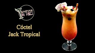 como hacer el coctel JACK TROPICAL [upl. by Kolb]